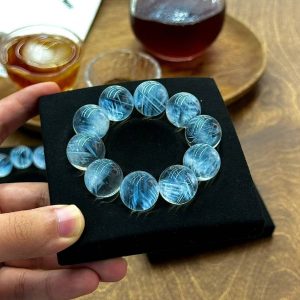Blue Rutilated Quartz Bracelet - Clarity & Manifestation