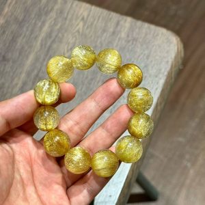 Golden Rutilated Quartz Bracelet - Abundance & Power