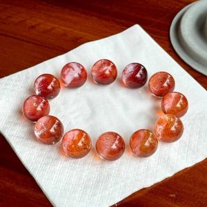 Red Hematoid Quartz Bracelet - Passion & Vitality